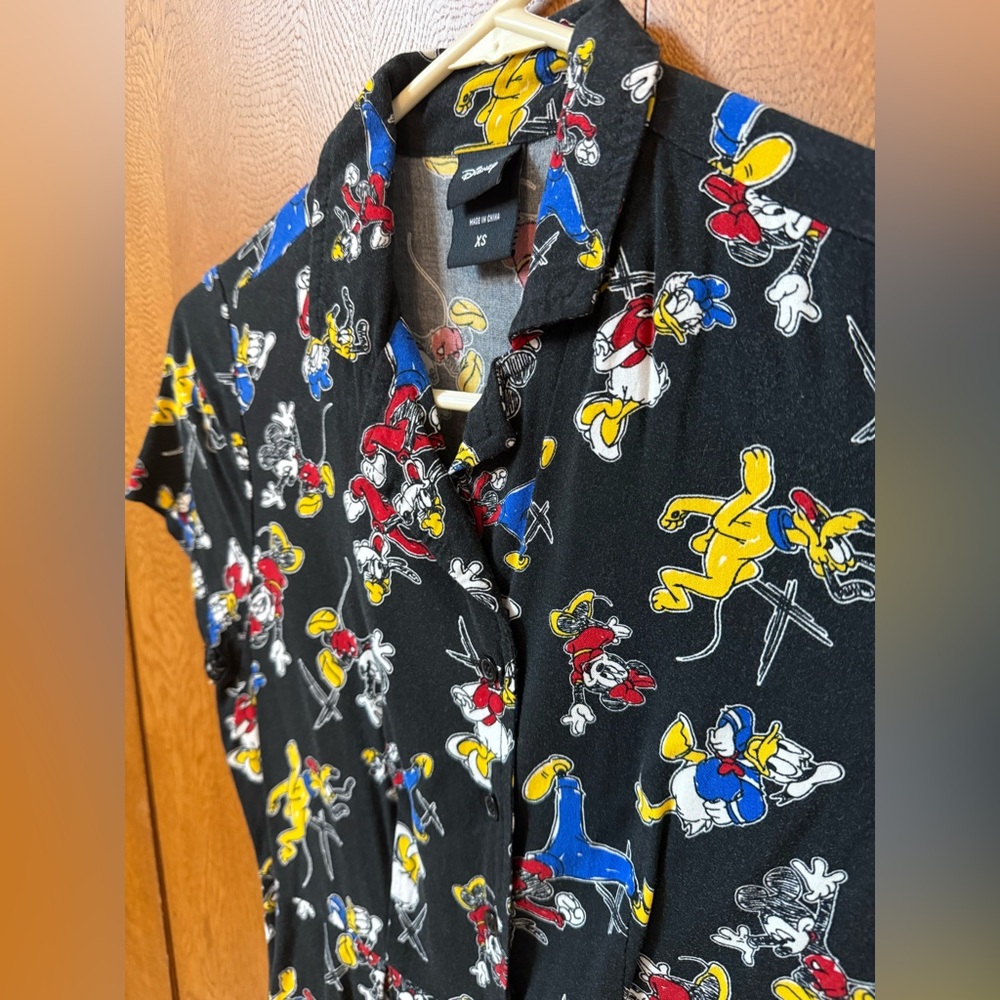 Disney Fab 5 Women’s Black Mini Summer Dress XS